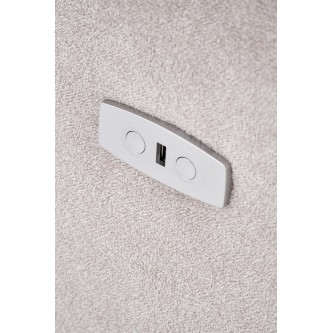 CARINIO fotel wypoczynkowy jasny beżowy