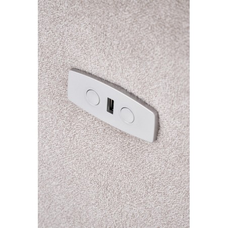 CARINIO fotel wypoczynkowy jasny beżowy