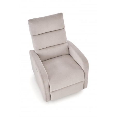CARINIO fotel wypoczynkowy jasny beżowy