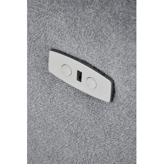 CARINIO fotel wypoczynkowy popielaty