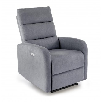 CARINIO fotel wypoczynkowy popielaty