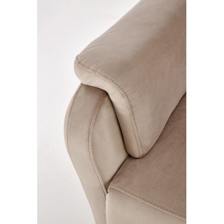 CROCUS fotel wypoczynkowy z funkcją elektrycznego rozkładania, beżowy (1p1szt)