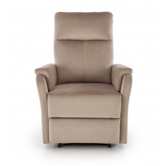 CROCUS fotel wypoczynkowy z funkcją elektrycznego rozkładania, beżowy (1p1szt)