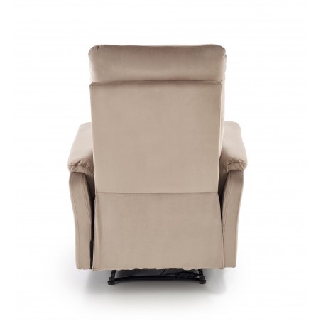 CROCUS fotel wypoczynkowy z funkcją elektrycznego rozkładania, beżowy (1p1szt)