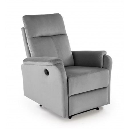 CROCUS fotel wypoczynkowy z funkcją elektrycznego rozkładania, popielaty (1p1szt)