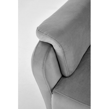 CROCUS fotel wypoczynkowy z funkcją elektrycznego rozkładania, popielaty (1p1szt)