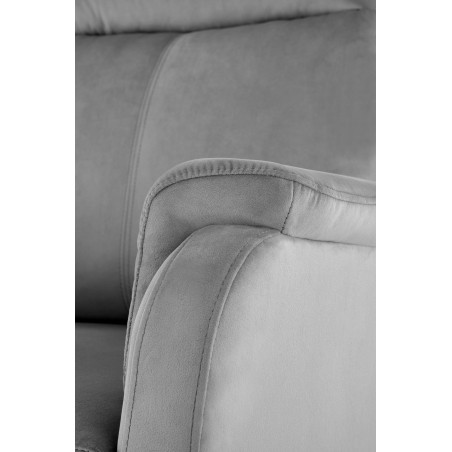 CROCUS fotel wypoczynkowy z funkcją elektrycznego rozkładania, popielaty (1p1szt)