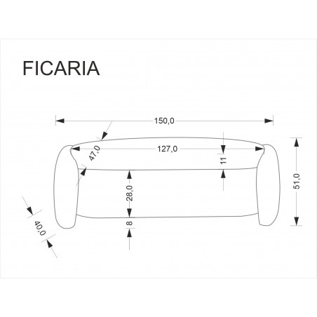 FICARIA ławka z funkcją pojemnika kremowy (1P1SZT)