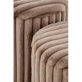 FIDO zestaw 2 puf, cappuccino / złoty (1p1kpl)