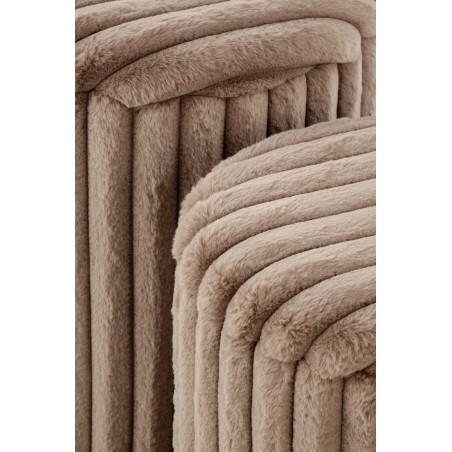 FIDO zestaw 2 puf, cappuccino / złoty (1p1kpl)