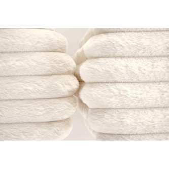 FIDO zestaw 2 puf, kremowy / złoty (1p1kpl)