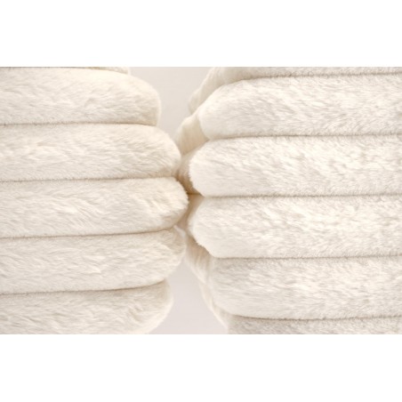 FIDO zestaw 2 puf, kremowy / złoty (1p1kpl)