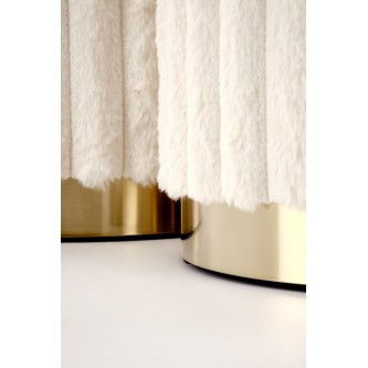 FIDO zestaw 2 puf, kremowy / złoty (1p1kpl)