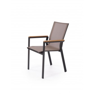 FIERRO krzesło, czarny / popielaty / brązowy (1p1szt)