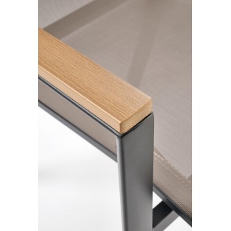 FIERRO krzesło, czarny / popielaty / brązowy (1p1szt)