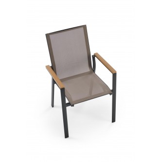 FIERRO krzesło, czarny / popielaty / brązowy (1p1szt)