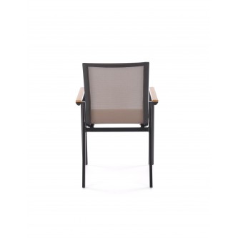 FIERRO krzesło, czarny / popielaty / brązowy (1p1szt)