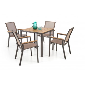 FIERRO krzesło, czarny / popielaty / brązowy (1p1szt)