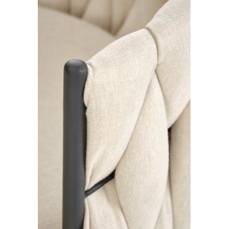 H125 hoker, nogi - czarny, siedzisko - beżowy (1p2szt)