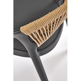 K582 krzesło czarny / naturalny (1p4szt)