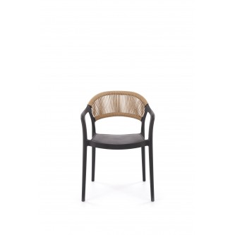 K582 krzesło czarny / naturalny (1p4szt)