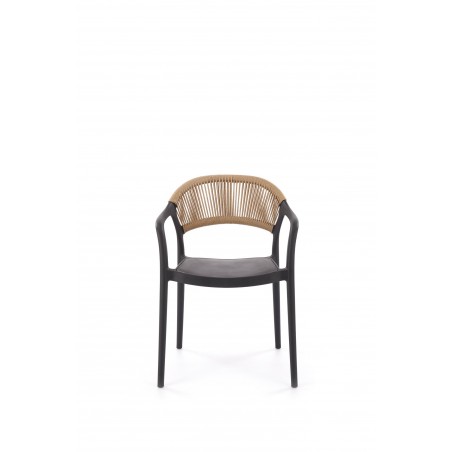 K582 krzesło czarny / naturalny (1p4szt)