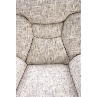 KRONOS fotel z podnóżkiem, beżowy / wielobarwny (1p1szt)