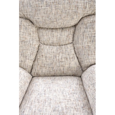 KRONOS fotel z podnóżkiem, beżowy / wielobarwny (1p1szt)