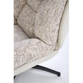 KRONOS fotel z podnóżkiem, beżowy / wielobarwny (1p1szt)