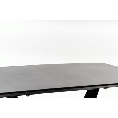 FANGOR stół rozkładany, blat - ciemny popiel, podstawa - czarny (3p1szt)