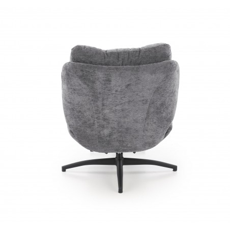 PESTO fotel z podnóżkiem / funkcja kołyski, popielaty