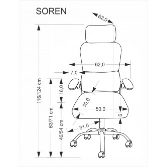 SOREN fotel gabinetowy czarny (1p1szt)