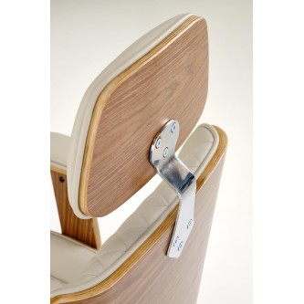 TIMBER fotel gabinetowy orzechowy/beżowy