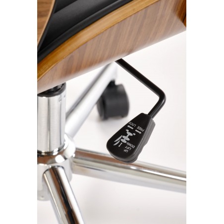 TIMBER fotel gabinetowy orzechowy/czarny