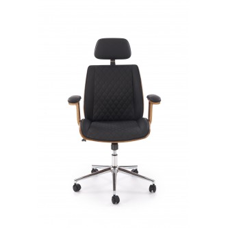 TIMBER fotel gabinetowy orzechowy/czarny