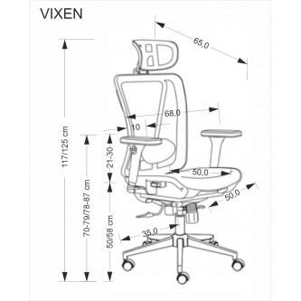 VIXEN fotel gabinetowy czarny (1p1szt)
