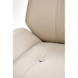 WEBSTER fotel gabinetowy orzechowy/beżowy