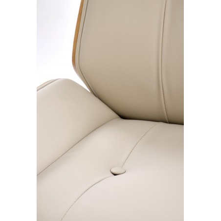 WEBSTER fotel gabinetowy orzechowy/beżowy