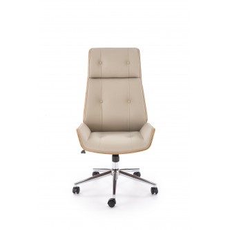 WEBSTER fotel gabinetowy orzechowy/beżowy