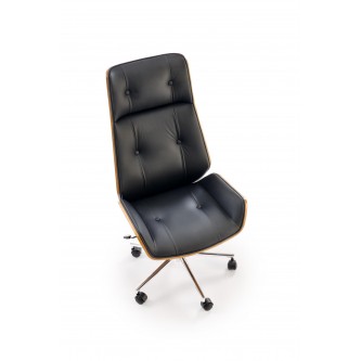 WEBSTER fotel gabinetowy orzechowy/czarny