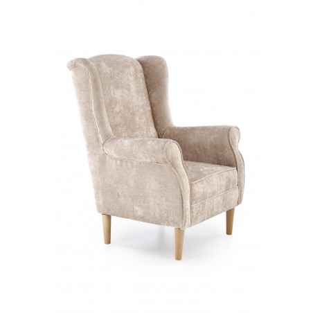 HERMES fotel wypoczynkowy, beżowy (tkanina MARKOS 14-3)