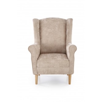 HERMES fotel wypoczynkowy, beżowy (tkanina MARKOS 14-3)