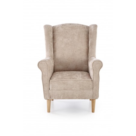 HERMES fotel wypoczynkowy, beżowy (tkanina MARKOS 14-3)