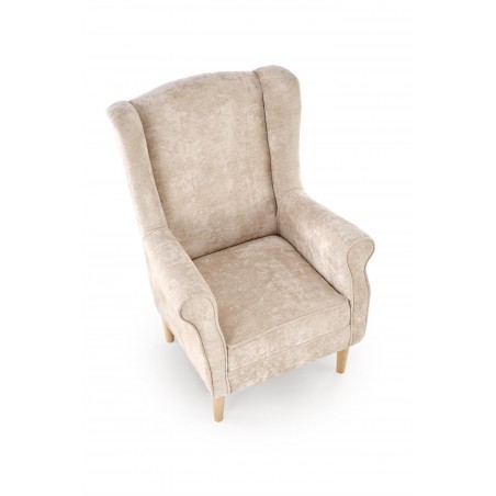 HERMES fotel wypoczynkowy, beżowy (tkanina MARKOS 14-3)