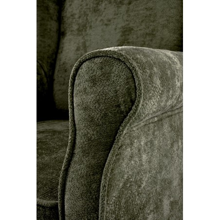 HERMES fotel wypoczynkowy, oliwkowy (tkanina MARKOS 14-12)