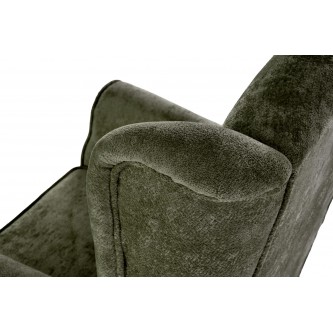 HERMES fotel wypoczynkowy, oliwkowy (tkanina MARKOS 14-12)