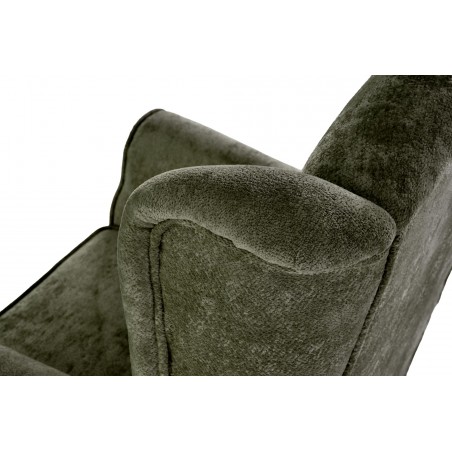 HERMES fotel wypoczynkowy, oliwkowy (tkanina MARKOS 14-12)