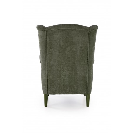 HERMES fotel wypoczynkowy, oliwkowy (tkanina MARKOS 14-12)