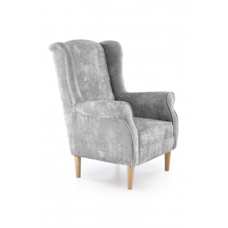 HERMES fotel wypoczynkowy, popielaty (tkanina MARKOS 14-22)