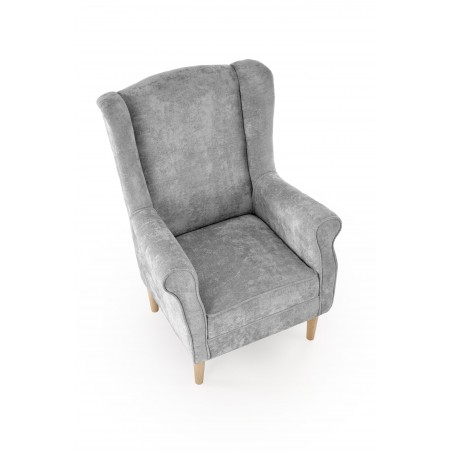 HERMES fotel wypoczynkowy, popielaty (tkanina MARKOS 14-22)